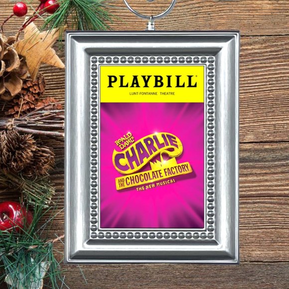 Charlie And The Chocolate Factory Broadway Musical Playbill‎ Christmas Ornament - Picture 1 of 3
